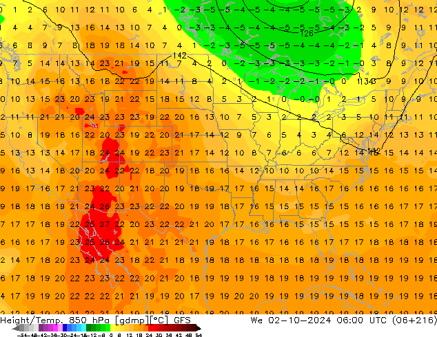 GFS: mer 02.10.2024 06 UTC