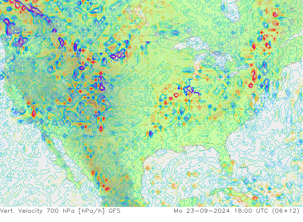 Vert. Velocity 700 hPa GFS Seg 23.09.2024 18 UTC