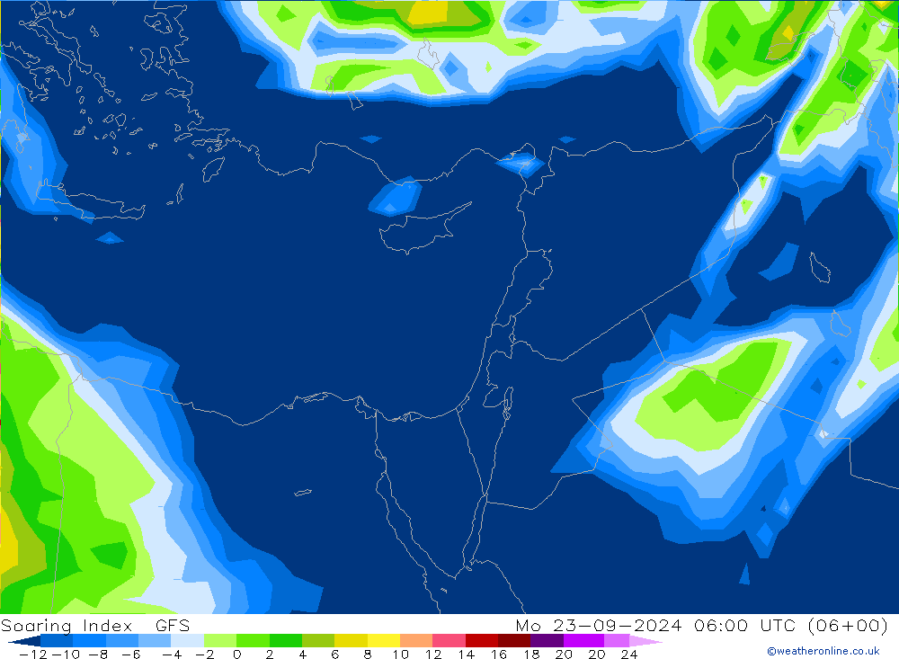 Soaring Index GFS Seg 23.09.2024 06 UTC