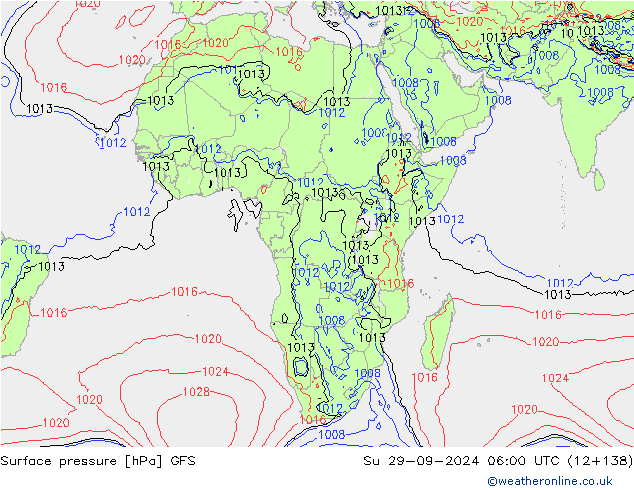 GFS: nie. 29.09.2024 06 UTC