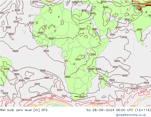 Theta-W Nulgradenniveau GFS za 28.09.2024 06 UTC