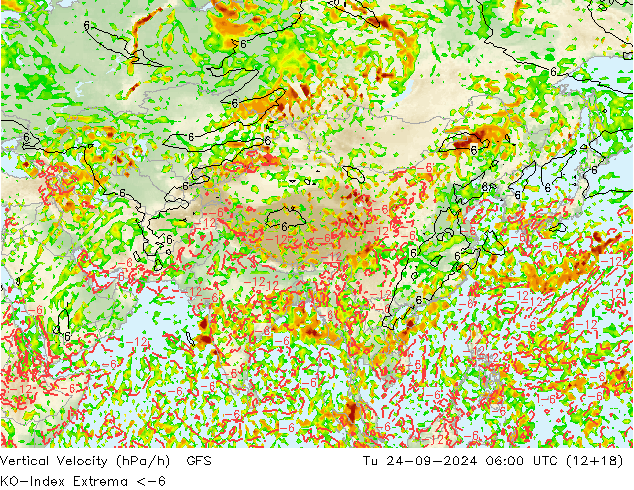 Convection-Index GFS Tu 24.09.2024 06 UTC