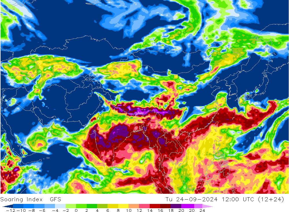 Soaring Index GFS mar 24.09.2024 12 UTC