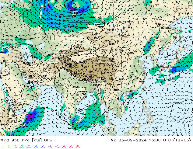  950 hPa GFS  2024