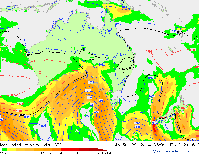 Max. wind velocity GFS septembre 2024