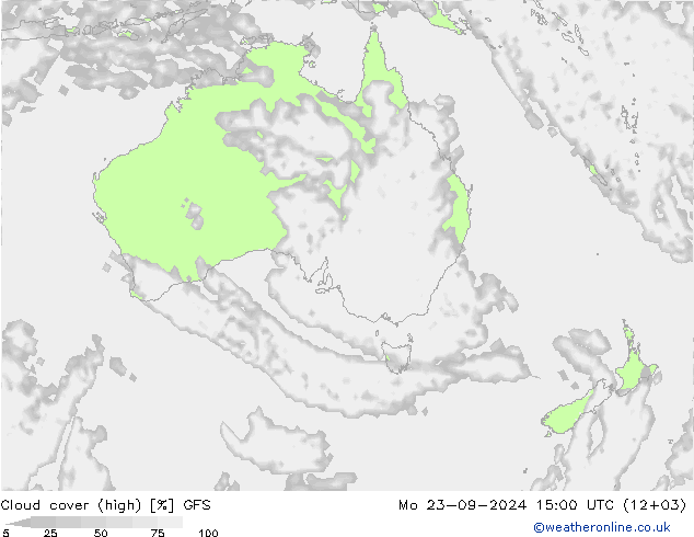 облака (средний) GFS пн 23.09.2024 15 UTC