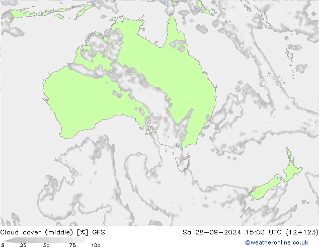 Wolken (mittel) GFS Sa 28.09.2024 15 UTC