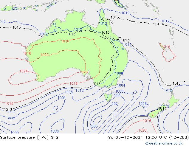 GFS: сб 05.10.2024 12 UTC