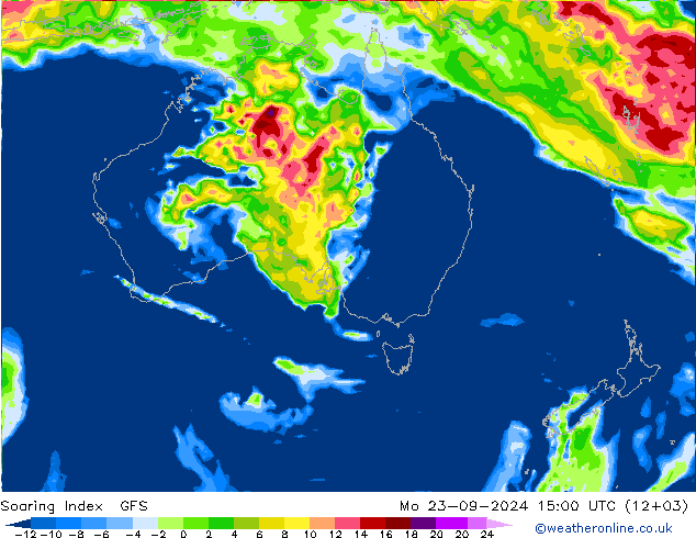 Soaring Index GFS Seg 23.09.2024 15 UTC