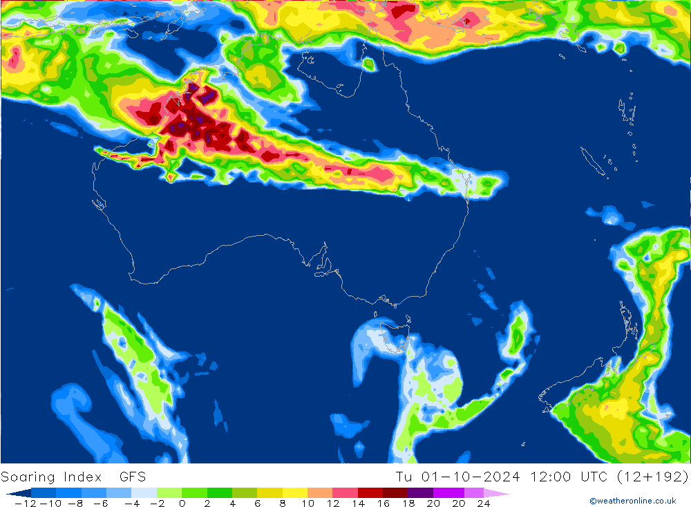 Soaring Index GFS Ter 01.10.2024 12 UTC