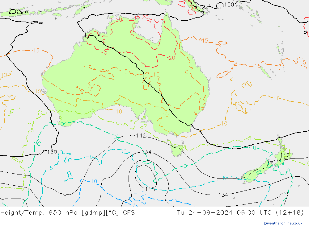 Z500/Rain (+SLP)/Z850 GFS Di 24.09.2024 06 UTC