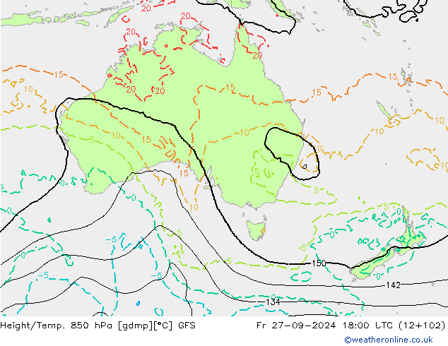 GFS: Fr 27.09.2024 18 UTC