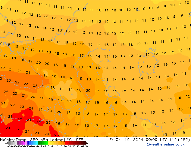 Z500/Rain (+SLP)/Z850 GFS Sex 04.10.2024 00 UTC