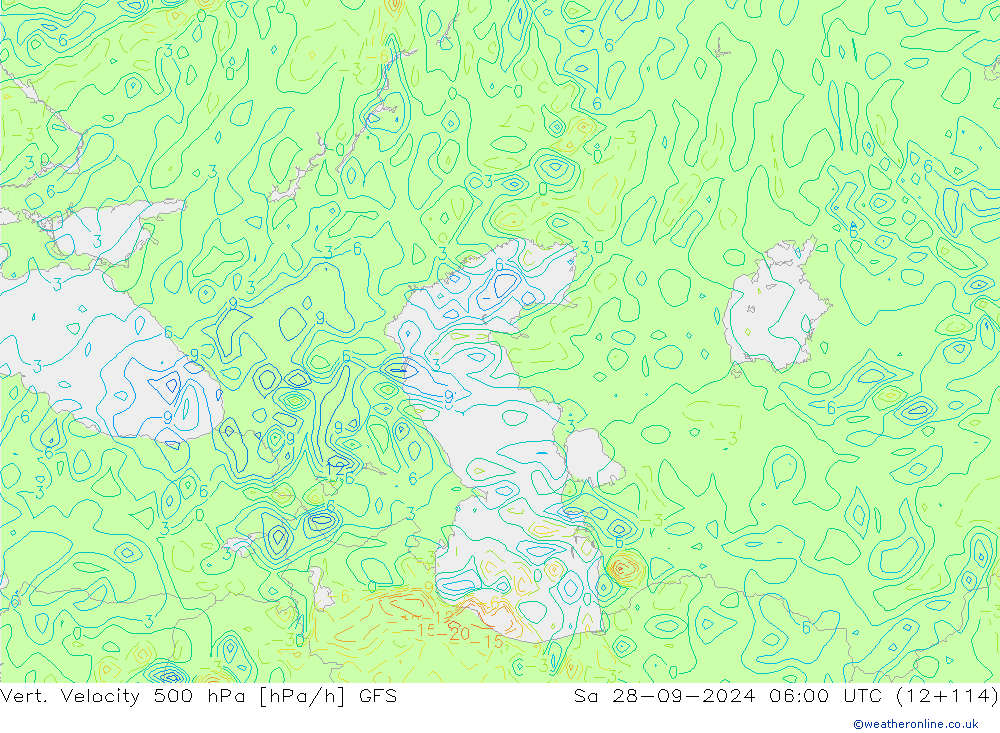 Vert. Velocity 500 hPa GFS So 28.09.2024 06 UTC