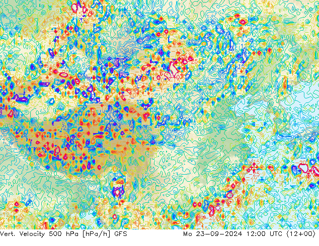 Vert. Velocity 500 hPa GFS Mo 23.09.2024 12 UTC