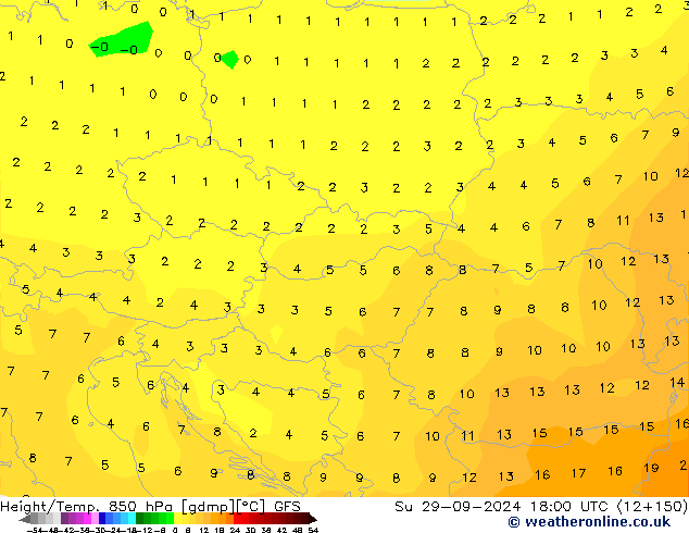 Z500/Rain (+SLP)/Z850 GFS Ne 29.09.2024 18 UTC