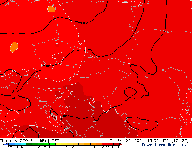 Theta-W 850hPa GFS mar 24.09.2024 15 UTC