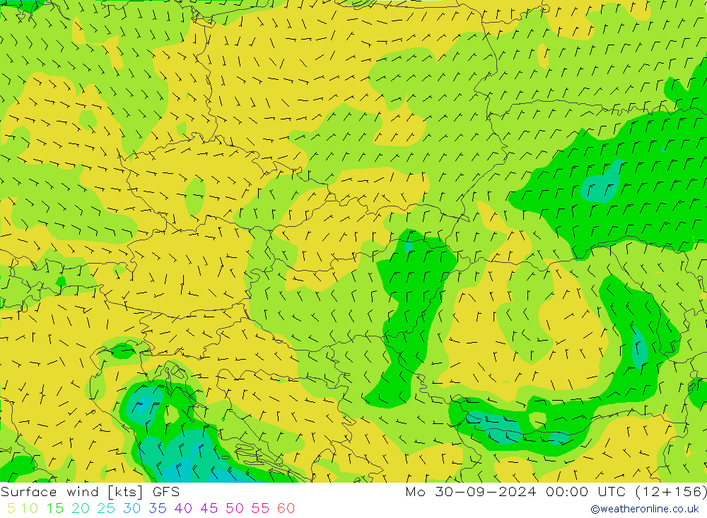 Prec 6h/Wind 10m/950 GFS Seg 30.09.2024 00 UTC