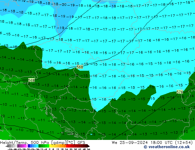 Z500/Rain (+SLP)/Z850 GFS St 25.09.2024 18 UTC