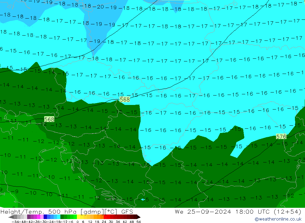 Z500/Rain (+SLP)/Z850 GFS St 25.09.2024 18 UTC