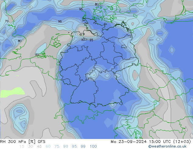 300 hPa Nispi Nem GFS Pzt 23.09.2024 15 UTC