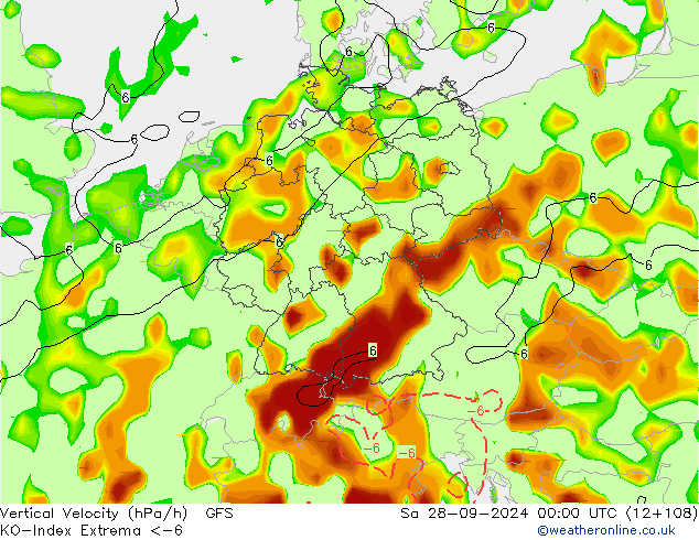 Convection-Index GFS Sa 28.09.2024 00 UTC