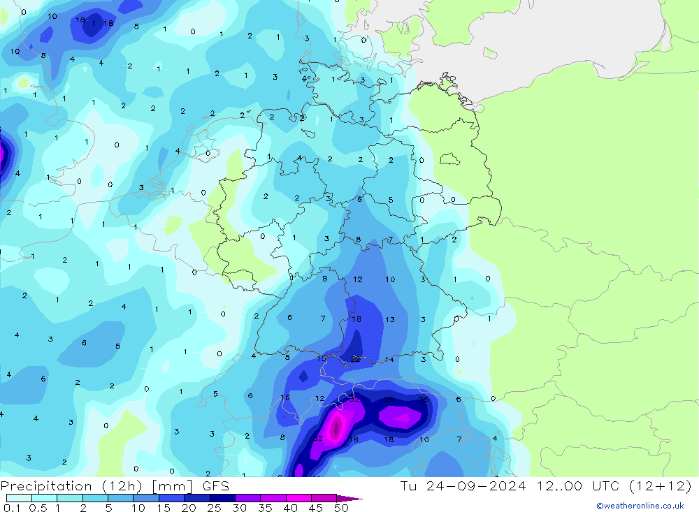  (12h) GFS  24.09.2024 00 UTC