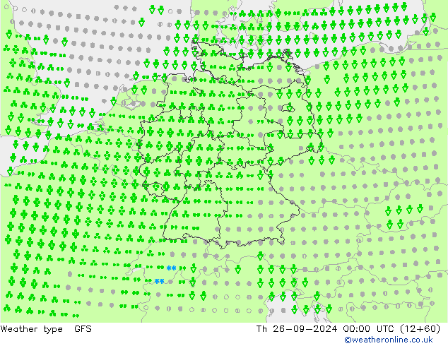 Weather type GFS Th 26.09.2024 00 UTC