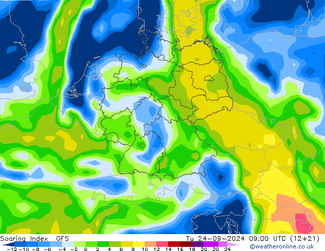 Soaring Index GFS Ter 24.09.2024 09 UTC