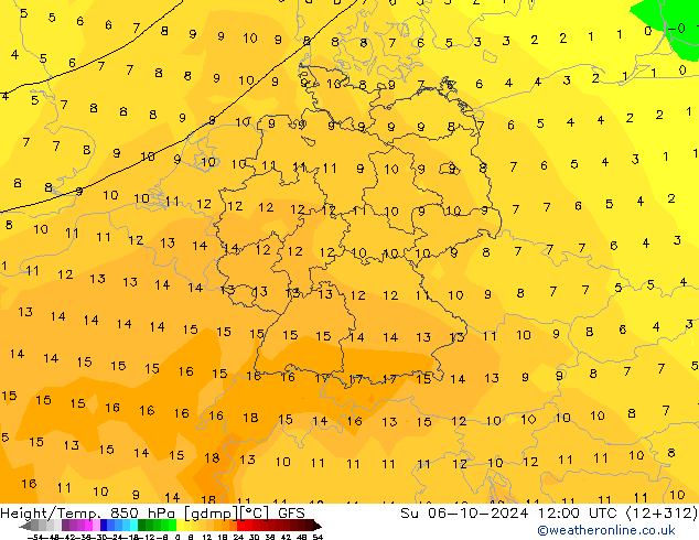 GFS: dom 06.10.2024 12 UTC