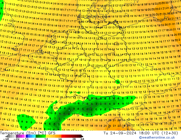 GFS: Di 24.09.2024 18 UTC