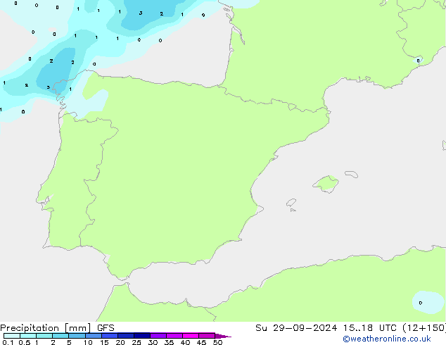 precipitação GFS Dom 29.09.2024 18 UTC