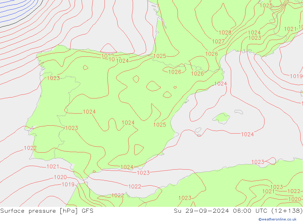 GFS: Su 29.09.2024 06 UTC