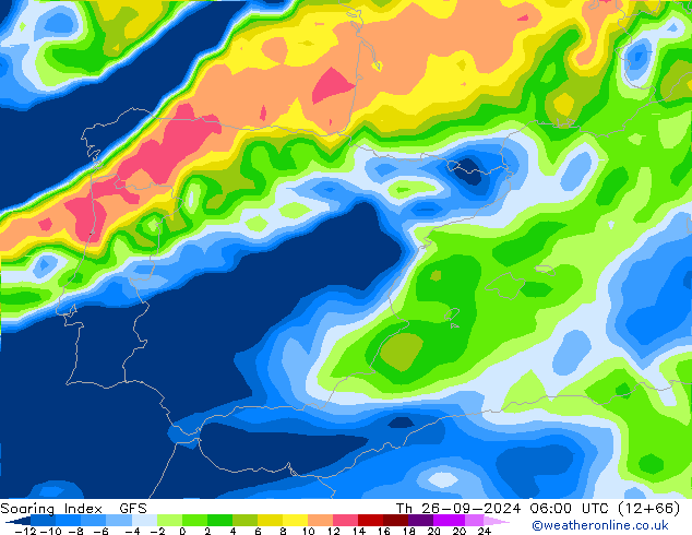 Soaring Index GFS gio 26.09.2024 06 UTC