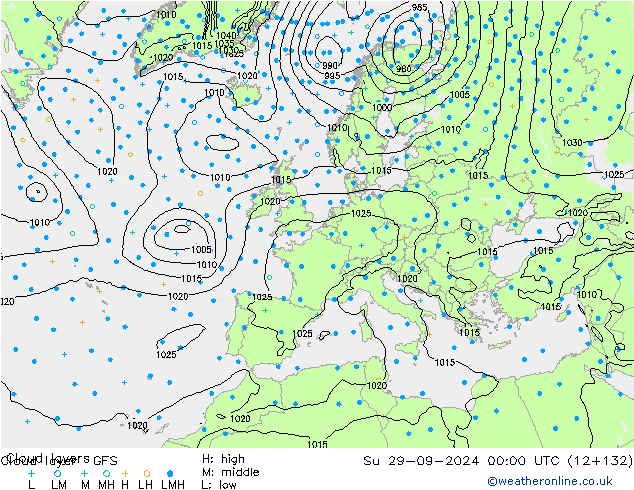 Cloud layer GFS dim 29.09.2024 00 UTC