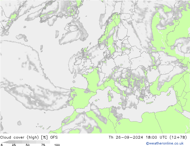 nuvens (high) GFS Qui 26.09.2024 18 UTC