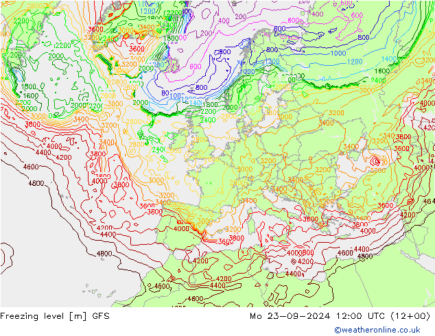 Frostgrenze GFS September 2024