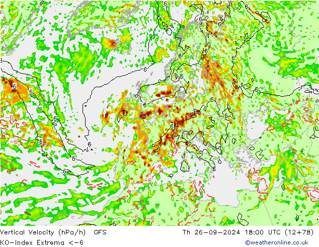 Convection-Index GFS wrzesień 2024