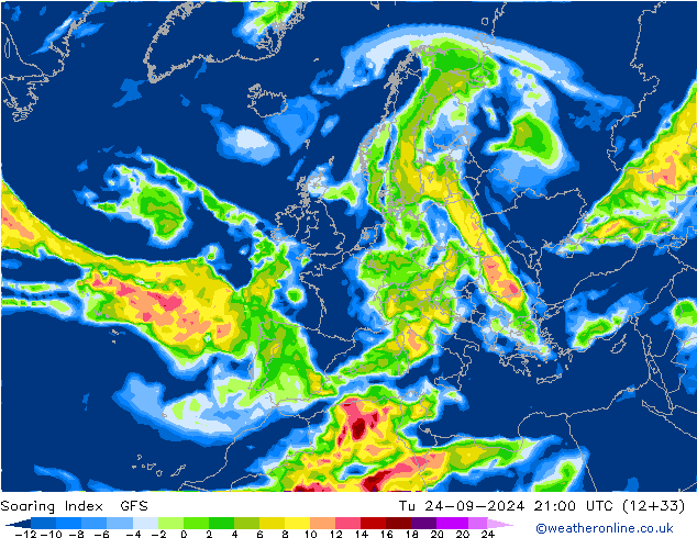 Soaring Index GFS Tu 24.09.2024 21 UTC