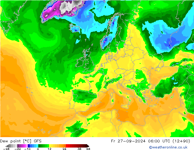 punkt rosy GFS pt. 27.09.2024 06 UTC