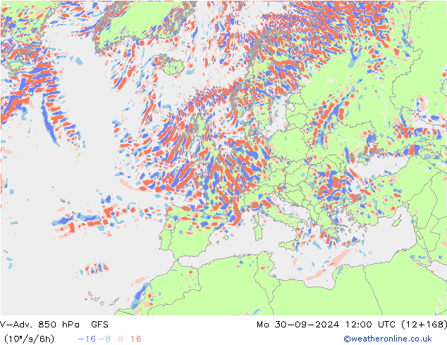 V-Adv. 850 hPa GFS September 2024