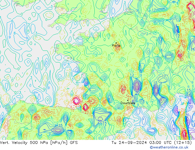 Vert. Velocity 500 hPa GFS mar 24.09.2024 03 UTC