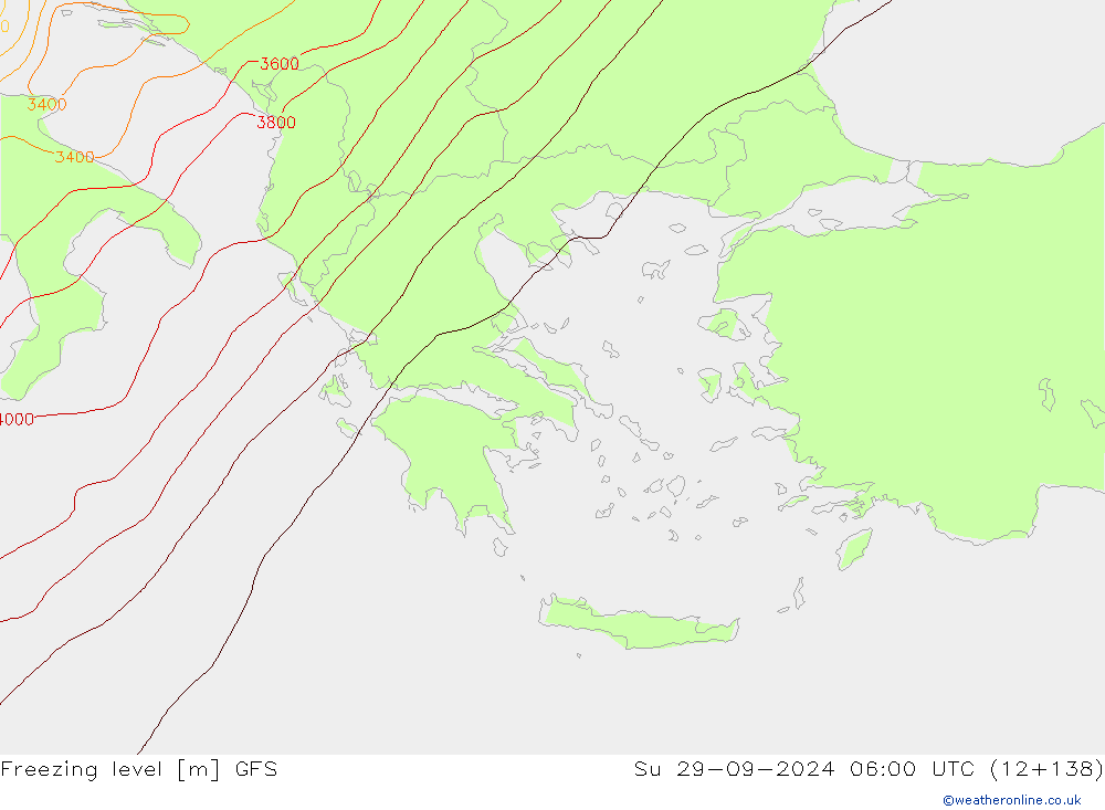 Freezing level GFS dom 29.09.2024 06 UTC