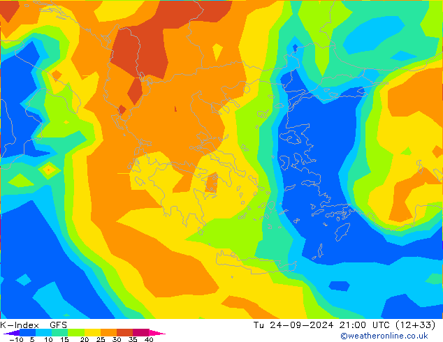 K-Index GFS mar 24.09.2024 21 UTC