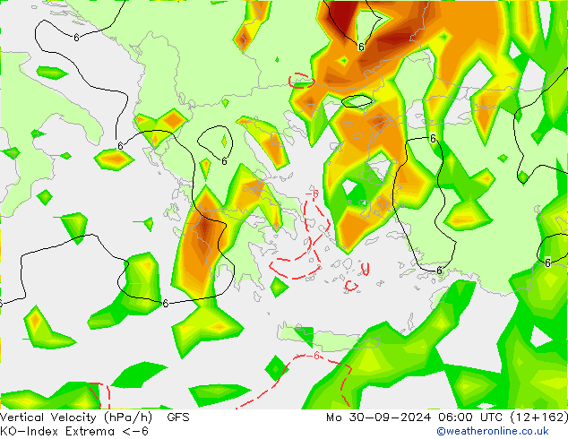 Convection-Index GFS Seg 30.09.2024 06 UTC