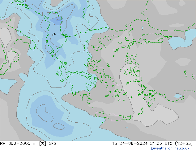 RH 600-3000 m GFS Ter 24.09.2024 21 UTC