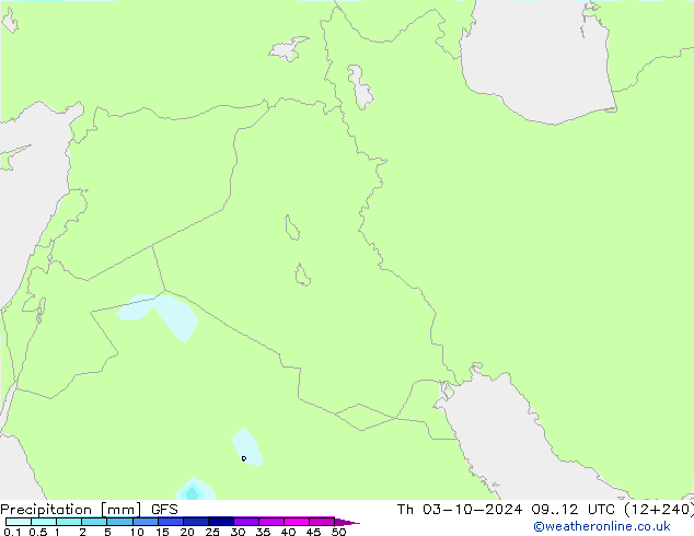 Precipitation GFS Th 03.10.2024 12 UTC