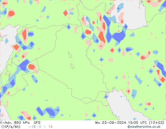 V-Adv. 850 hPa GFS Mo 23.09.2024 15 UTC