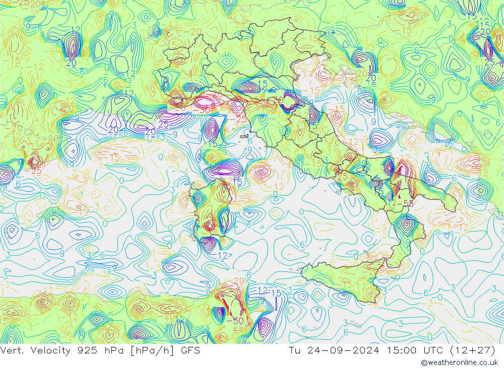 Vert. snelheid 925 hPa GFS di 24.09.2024 15 UTC