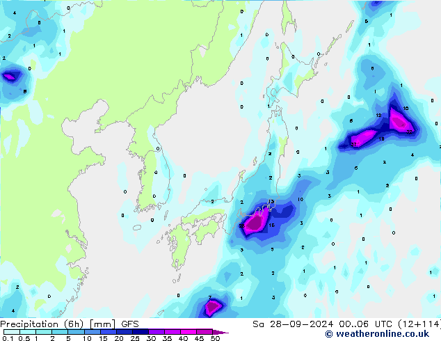 Z500/Rain (+SLP)/Z850 GFS Sa 28.09.2024 06 UTC